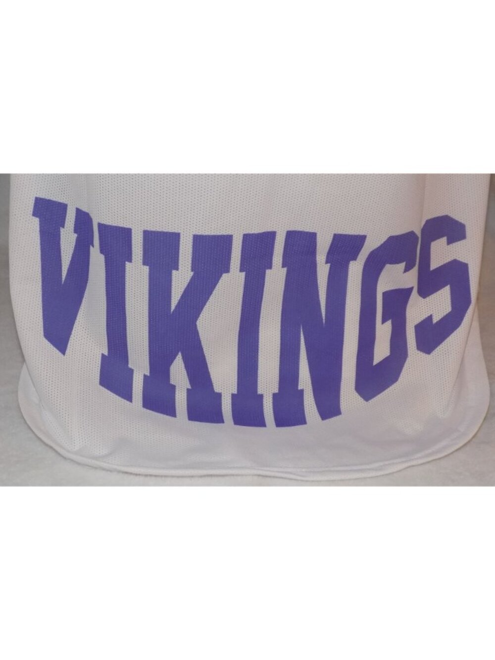 NFL Team Apparel Minnesota Vikings Women's M Jersey Mesh Shirt White Purple - Picture 7 of 7